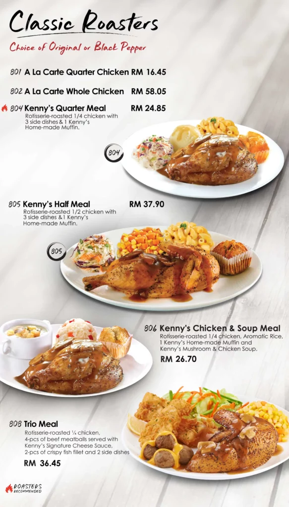 Kenny Rogers Roasters Menu Malaysia Prices Updated 2023