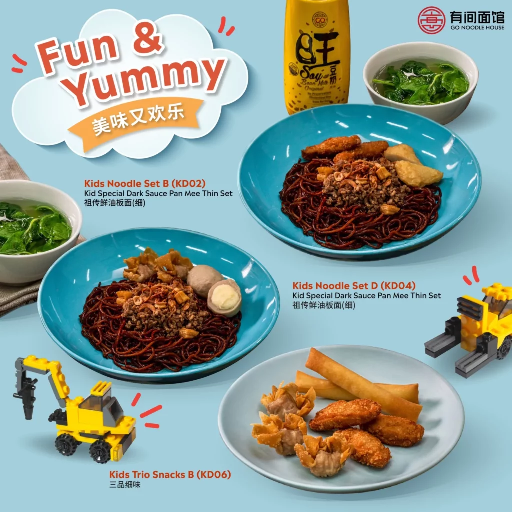 Menu Go Noodle House Kids Set B