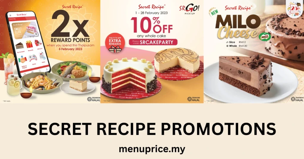 Secret Recipe Malaysia Promotions