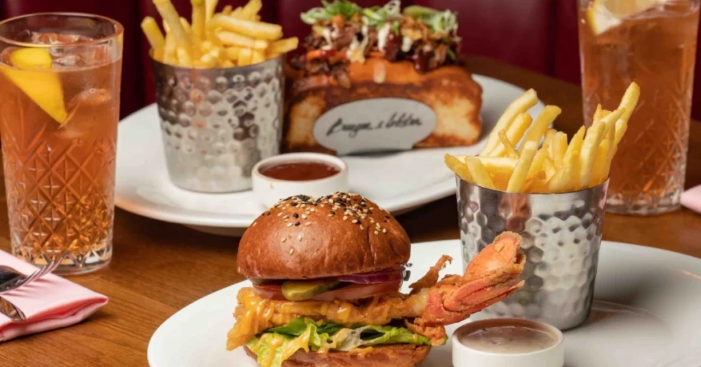 Burger and Lobster Menu