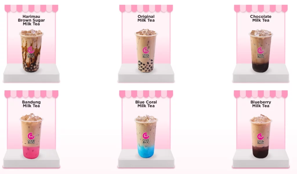 Coolblog Milktea Menu