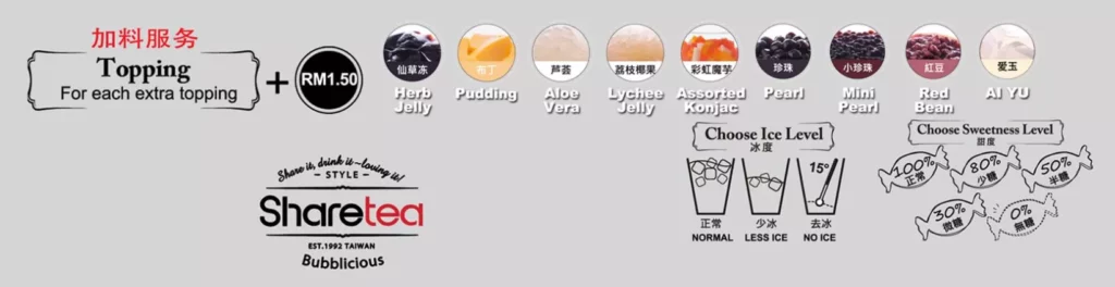 Sharetea Toppings