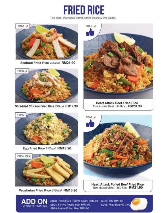 Super Saigon Fried Rice Prices