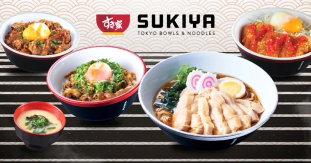 Sukiya Menu