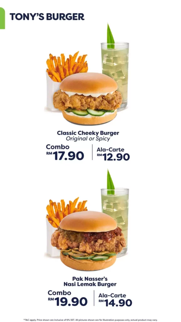 santan burgers prices