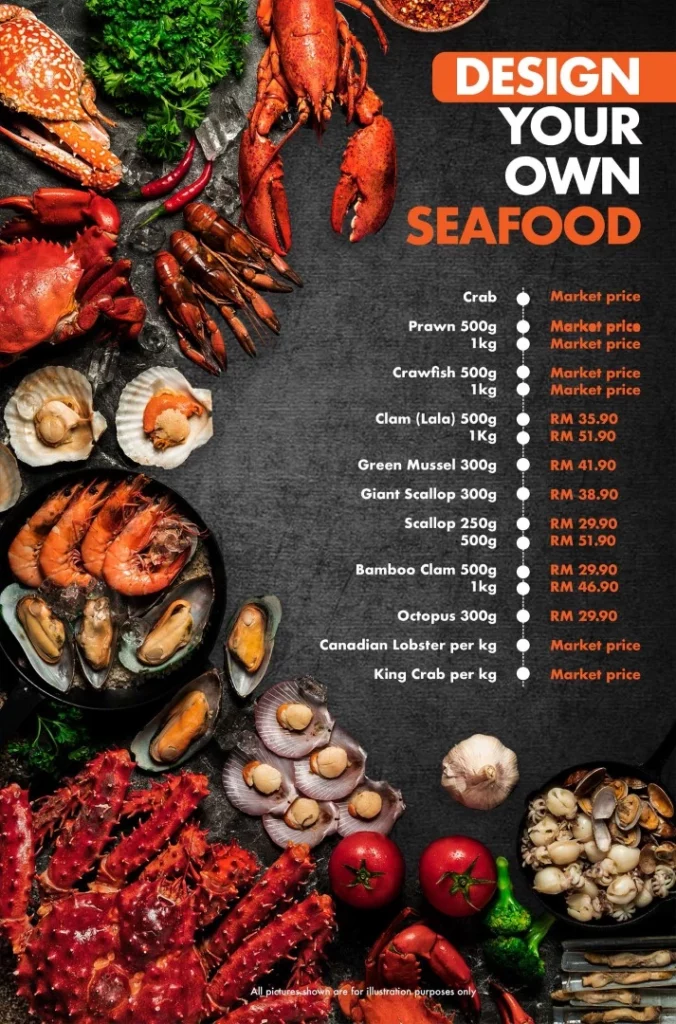 Menu Shell Out Design your own