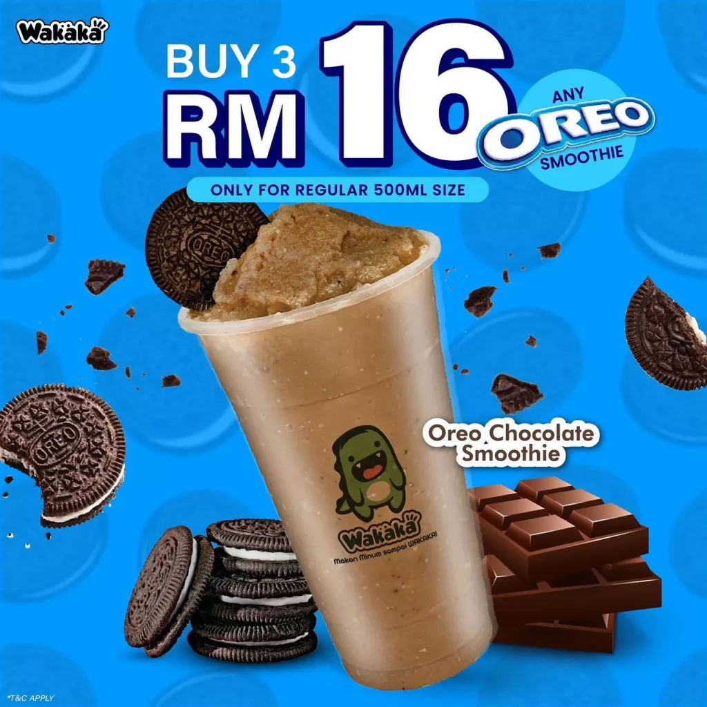 Menu Wakaka Oreo Series