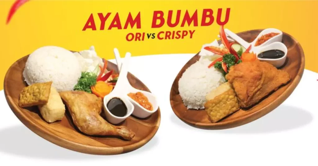 Ayam Gepuk Pak Gembus Menu