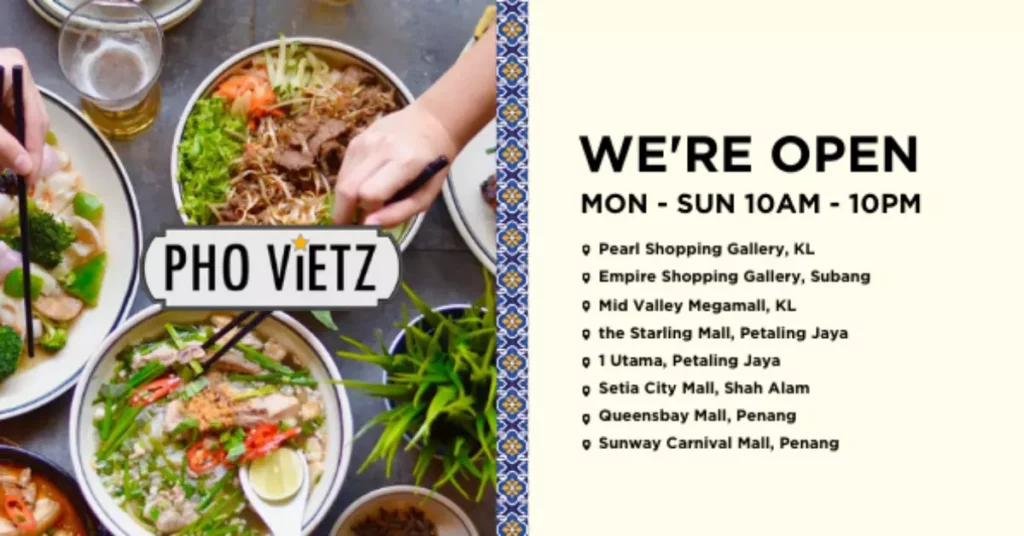 Pho Vietz Menu