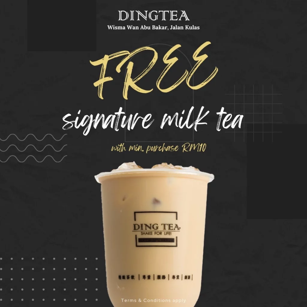 Ding Tea Promotion offer