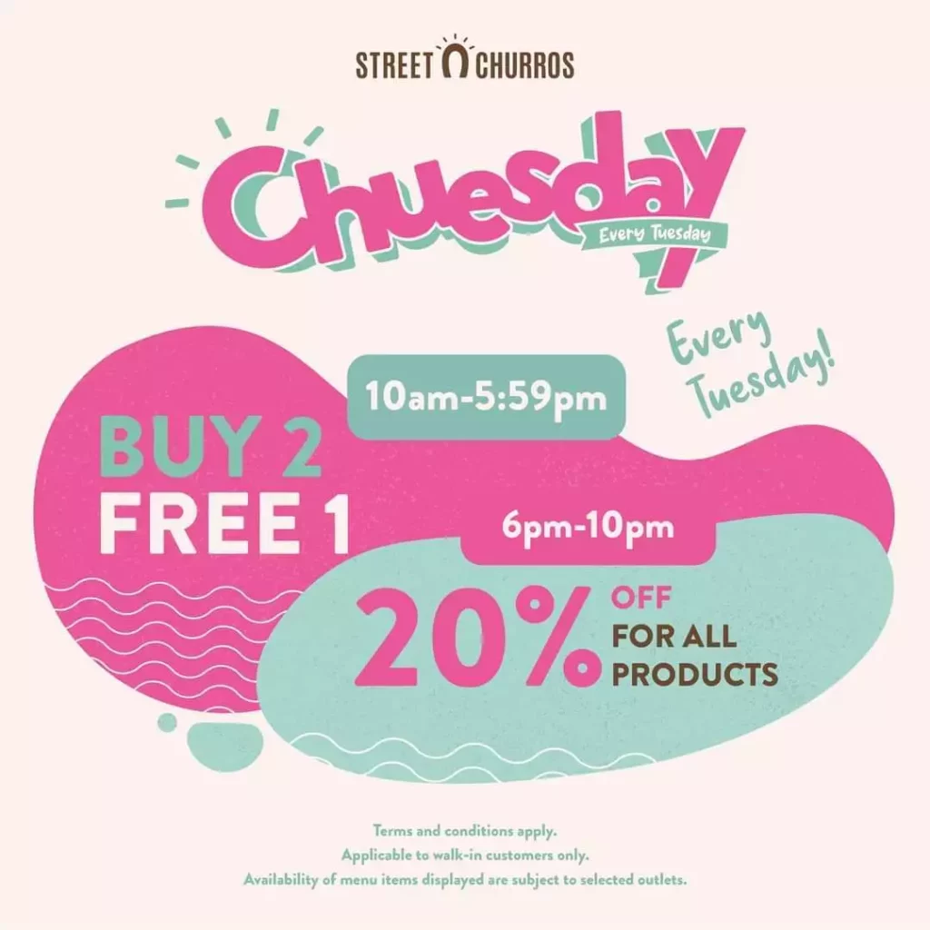 street churros chuesday offer