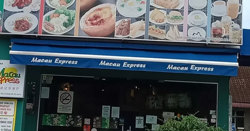 Macau Express Menu