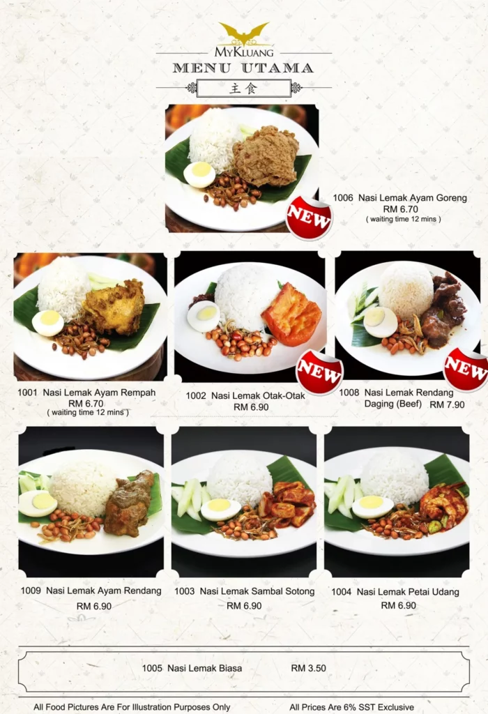 Menu Mykluang Coffee