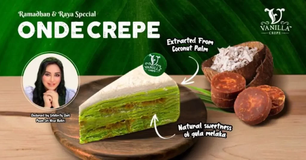 Vanilla crepe Menu