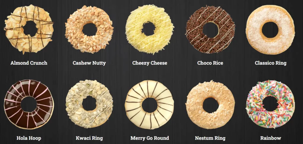 Dazs Donut Menu