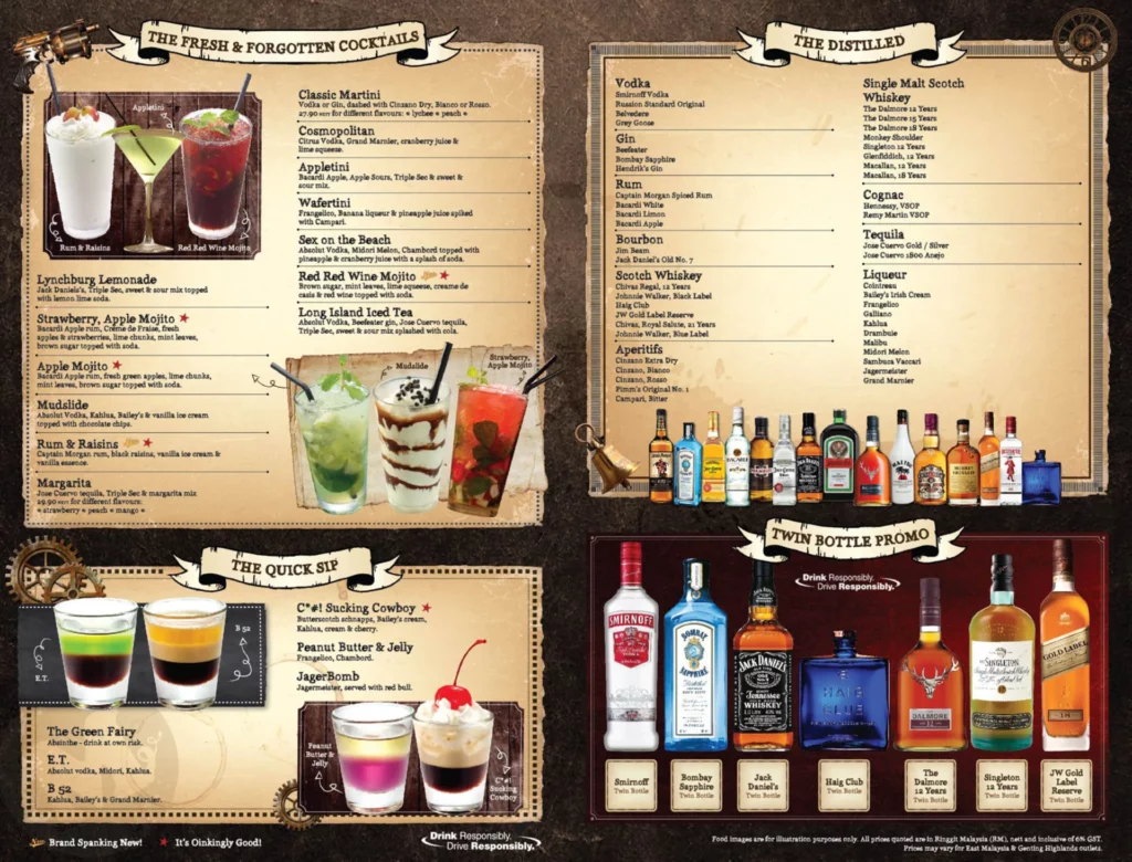 Morganfield's cocktails