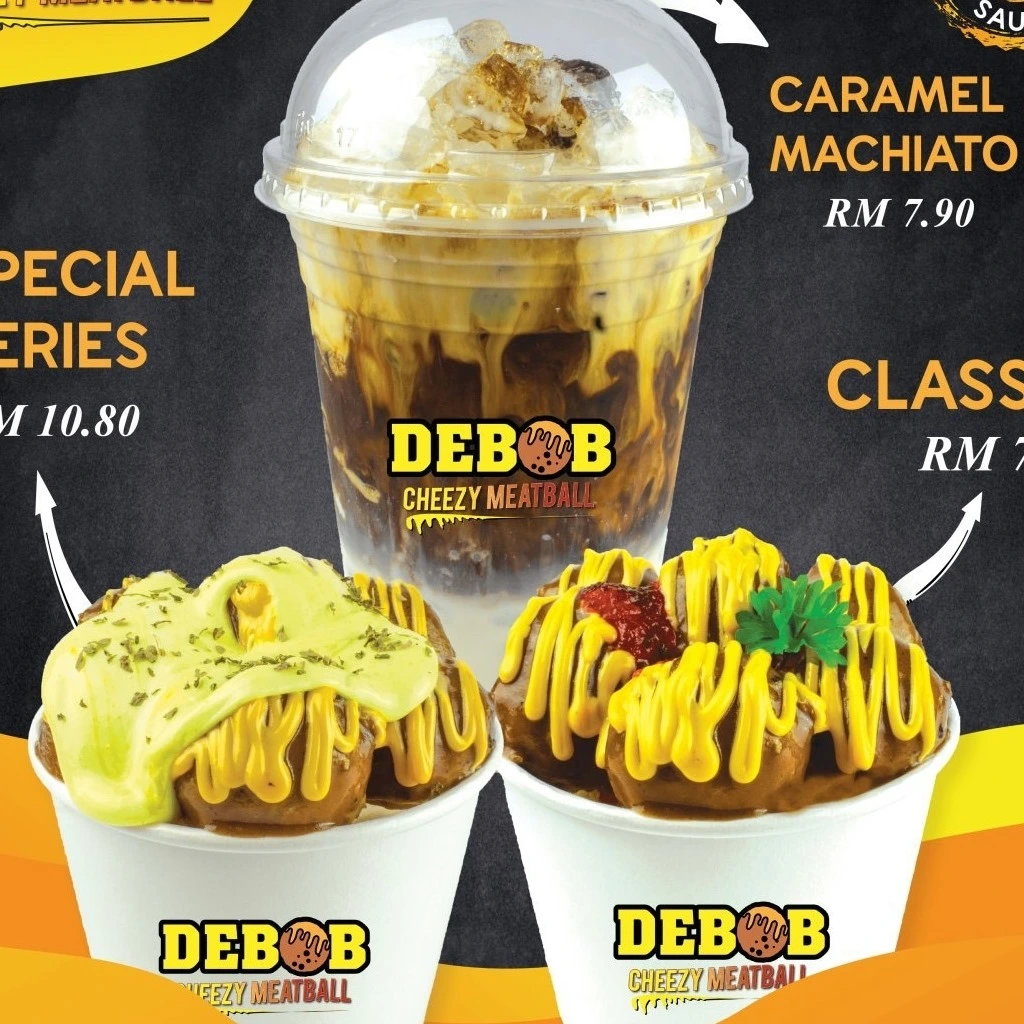 Debob Cheezy Meatball Menu