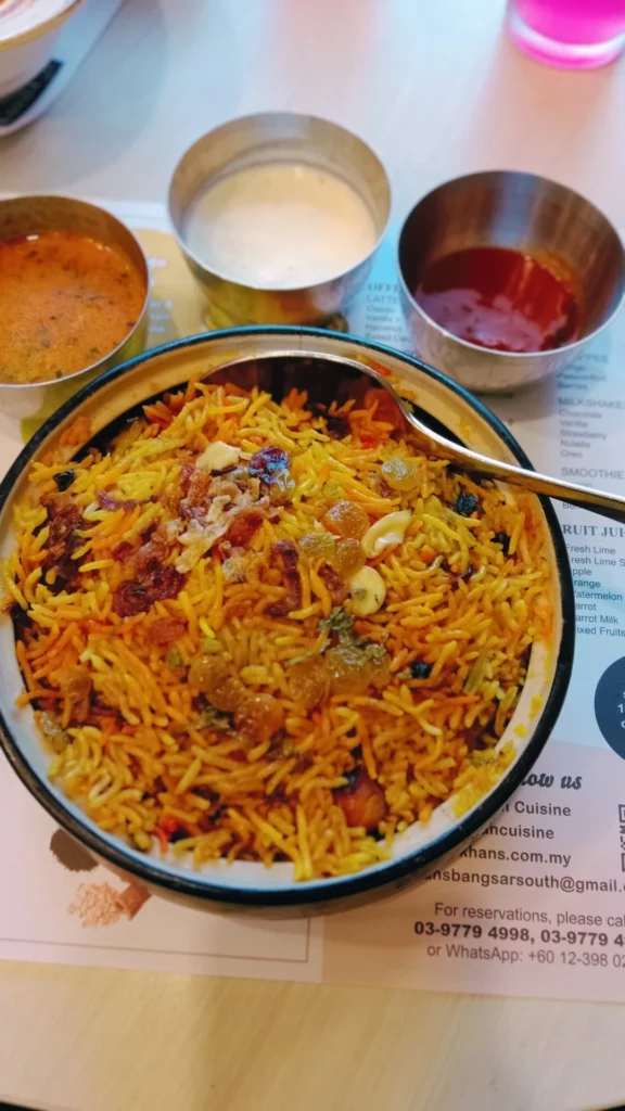 Khan's Indian Cuisine Biryani