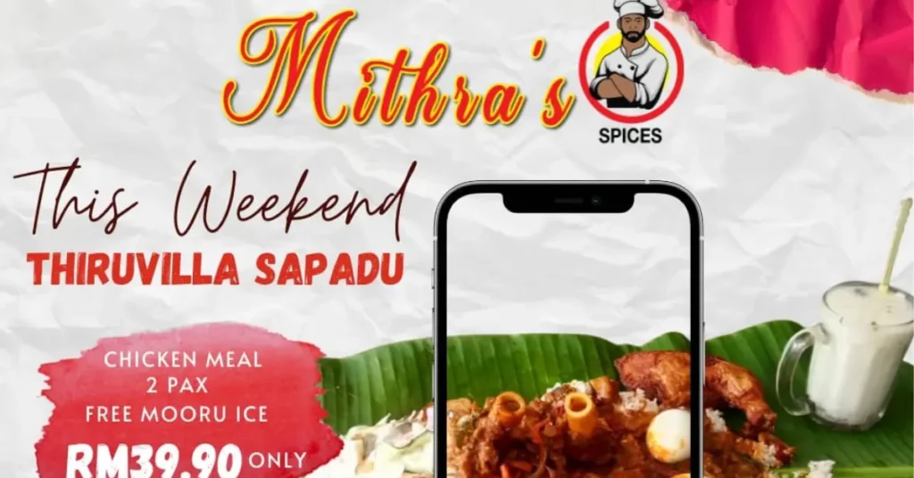 mithra's spices menu