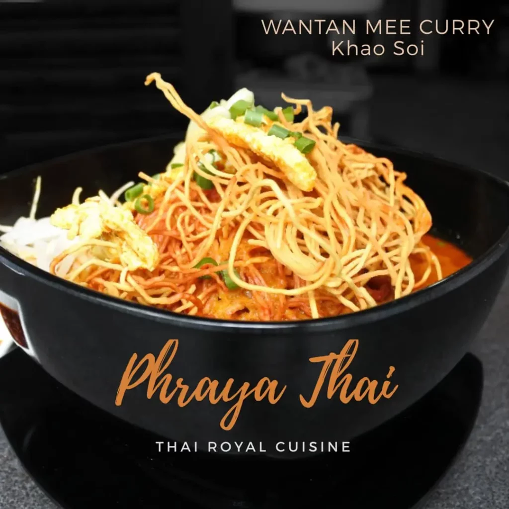 phraya thai menu items