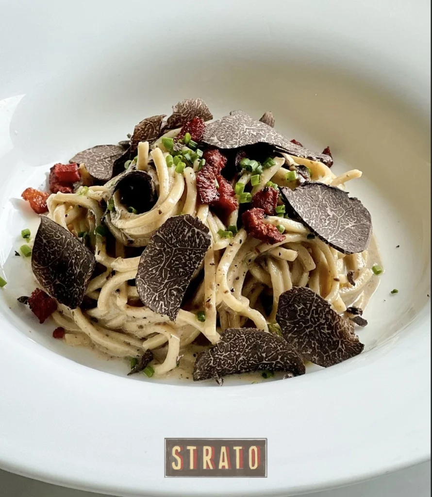 strato menu items