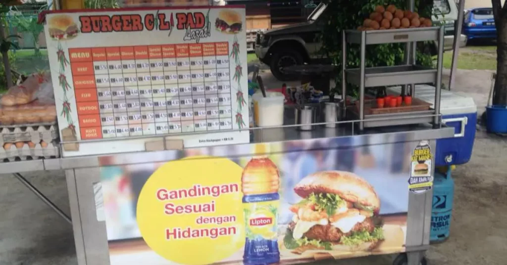 burger cili padi menu