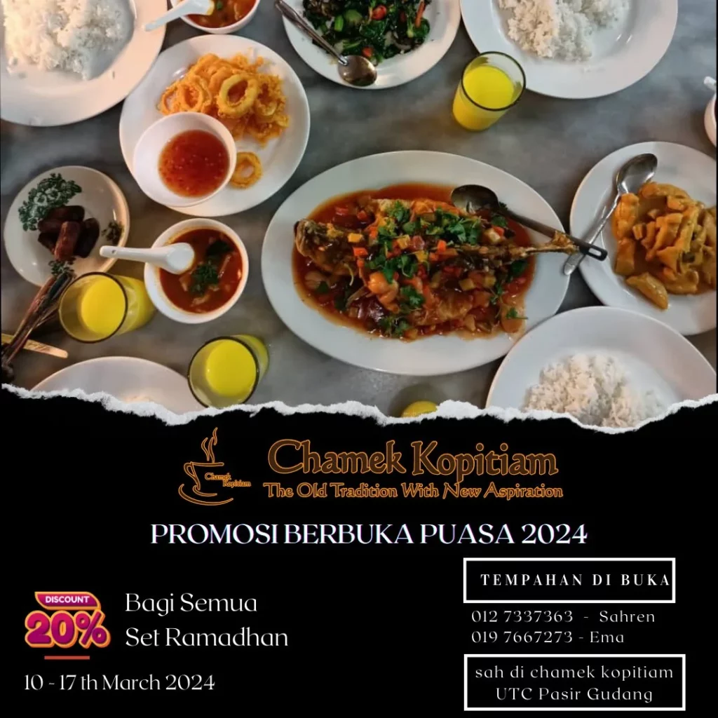 Chamek Kopitiam menu items