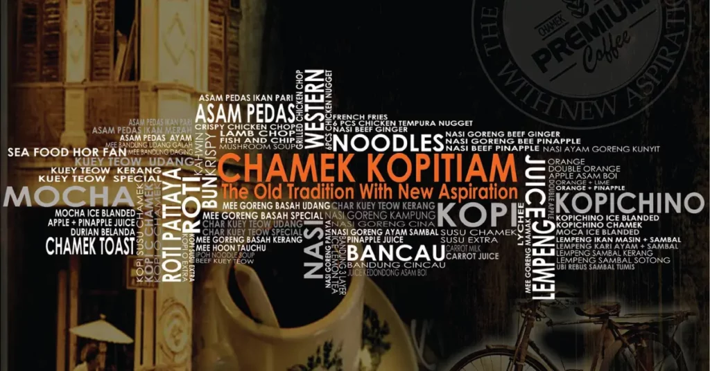 Chamek Kopitiam Menu