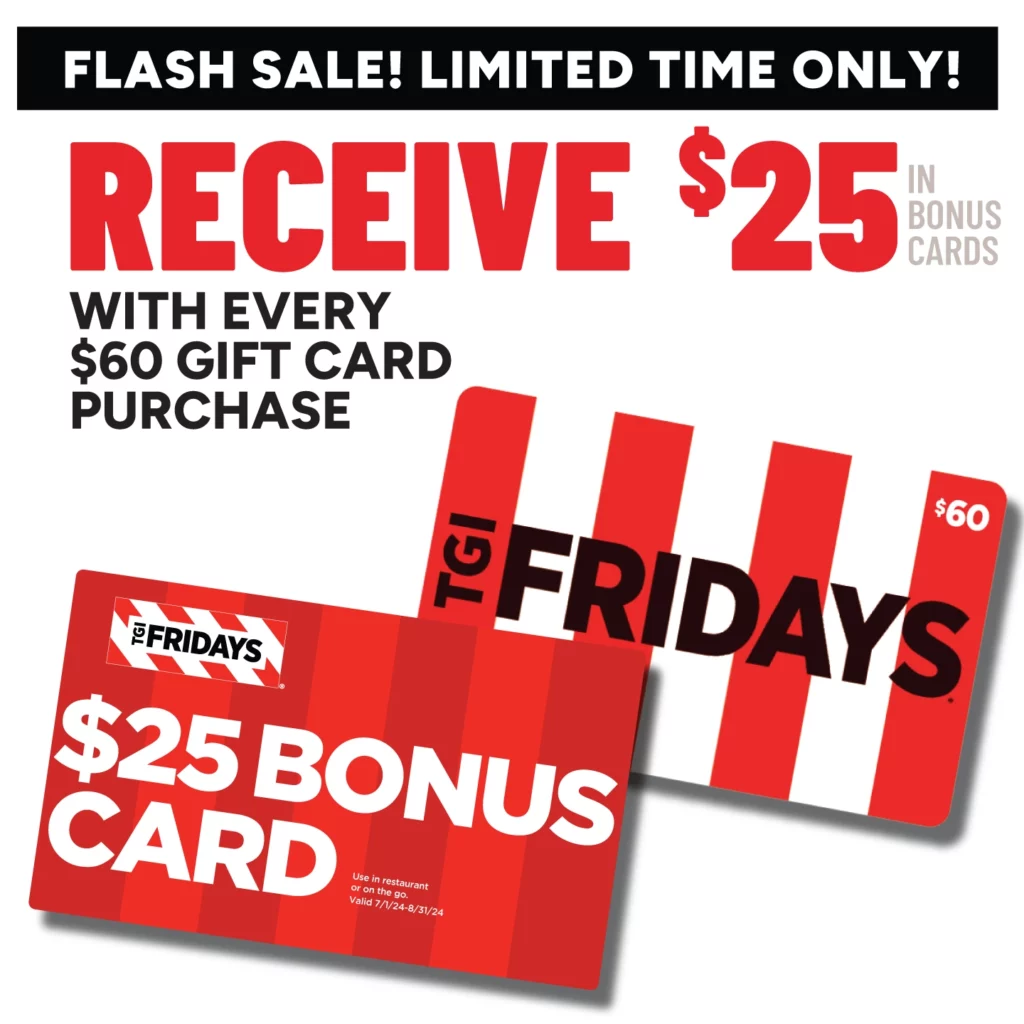 TGI Fridays Promo